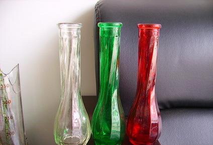 玻璃花瓶,玻璃工艺瓶,玻璃插花瓶,喷涂玻璃瓶-其他玻璃包装容器
